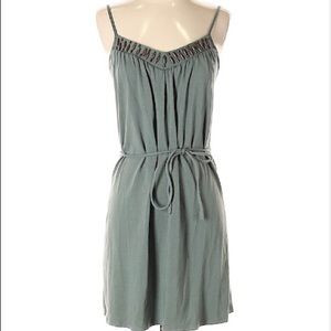 💕VS Bra Tops A-Line Green Dress w Beaded Accents